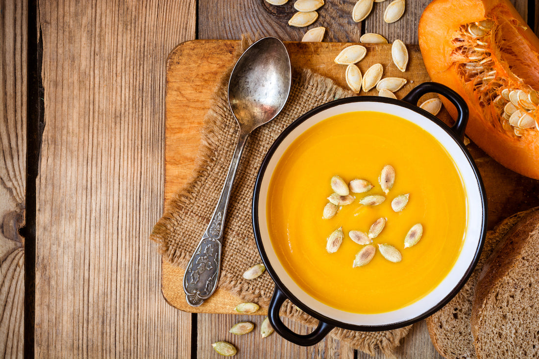 Creamy Vegan Pumpkin Soup | MamaSezz Vegan Plant-Based Prepared Meals